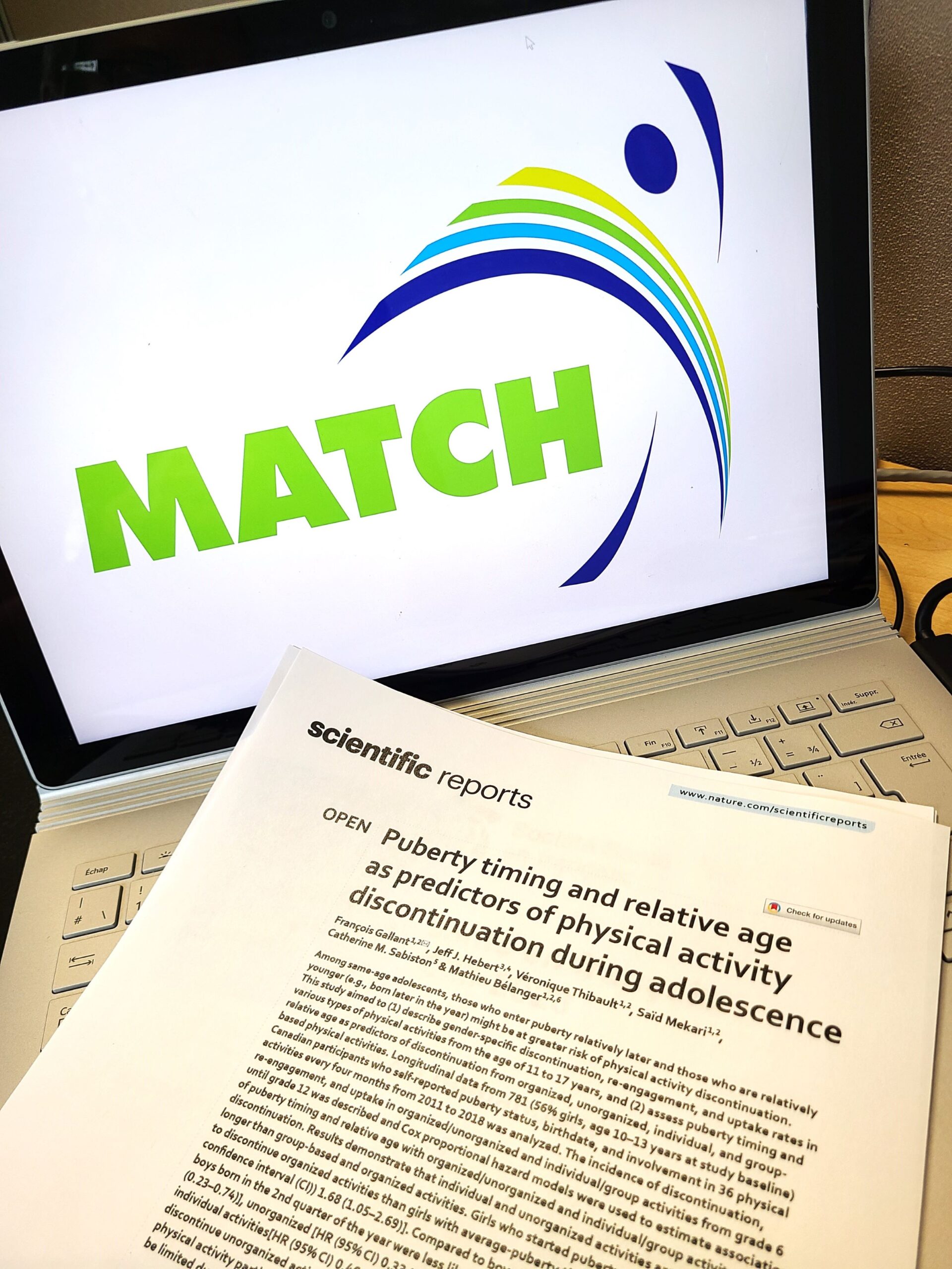 A thirtieth scientific publication from the MATCH longitudinal study.